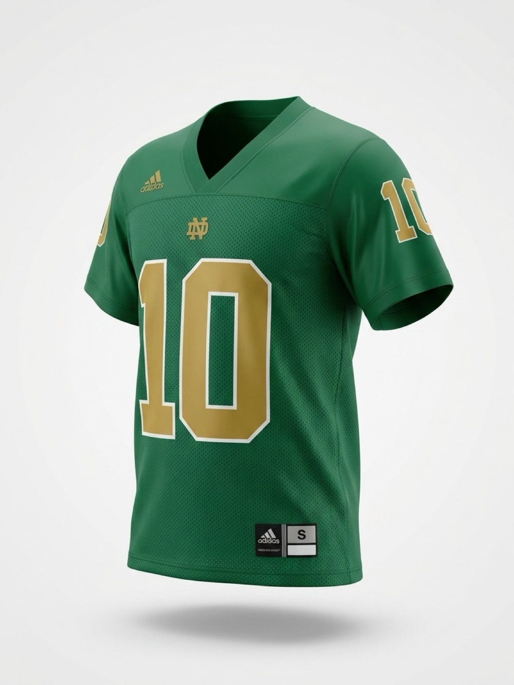 Adidas Green & Gold #10 Notre Dame Football Jersey #goirish #Irish football